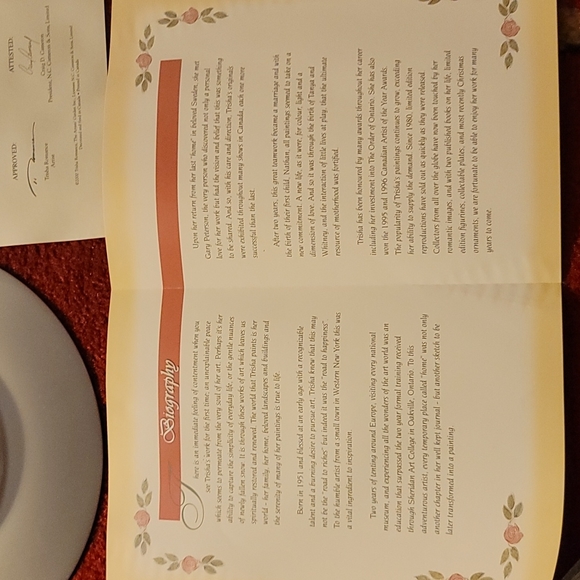 Trisha Romance Evening Skaters Plate - Picture 6 of 7